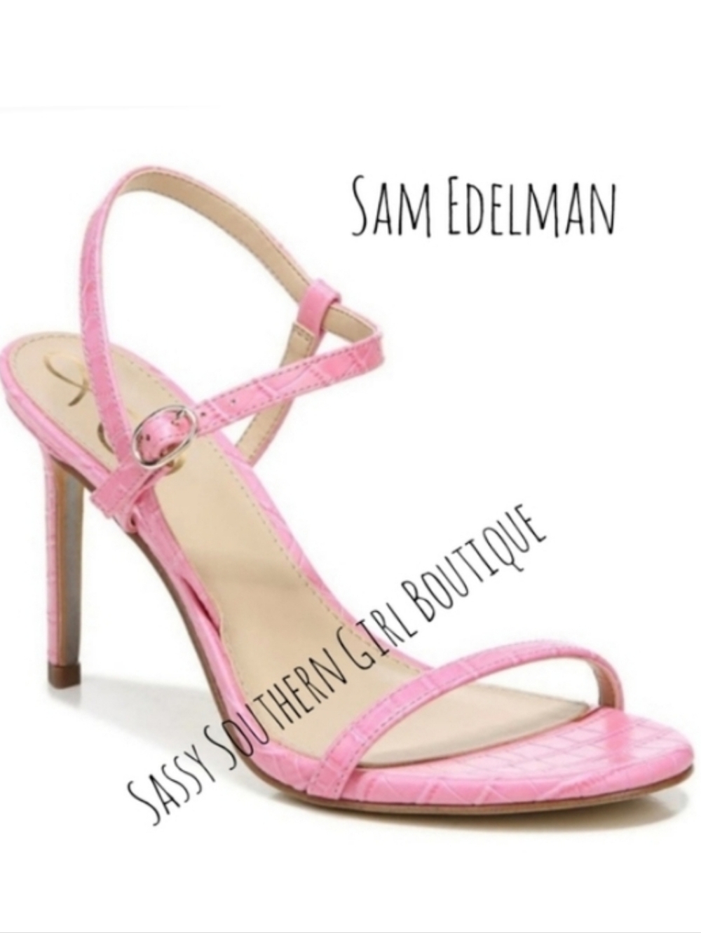 🆕⭐Sam Edelman bubble gum pink stiletto sandals